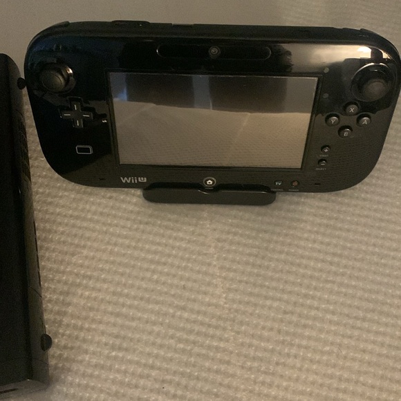 Nintendo Black Wii U Console with GamePad & several games included